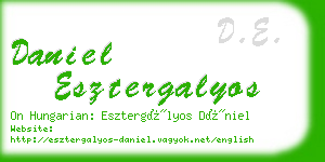 daniel esztergalyos business card